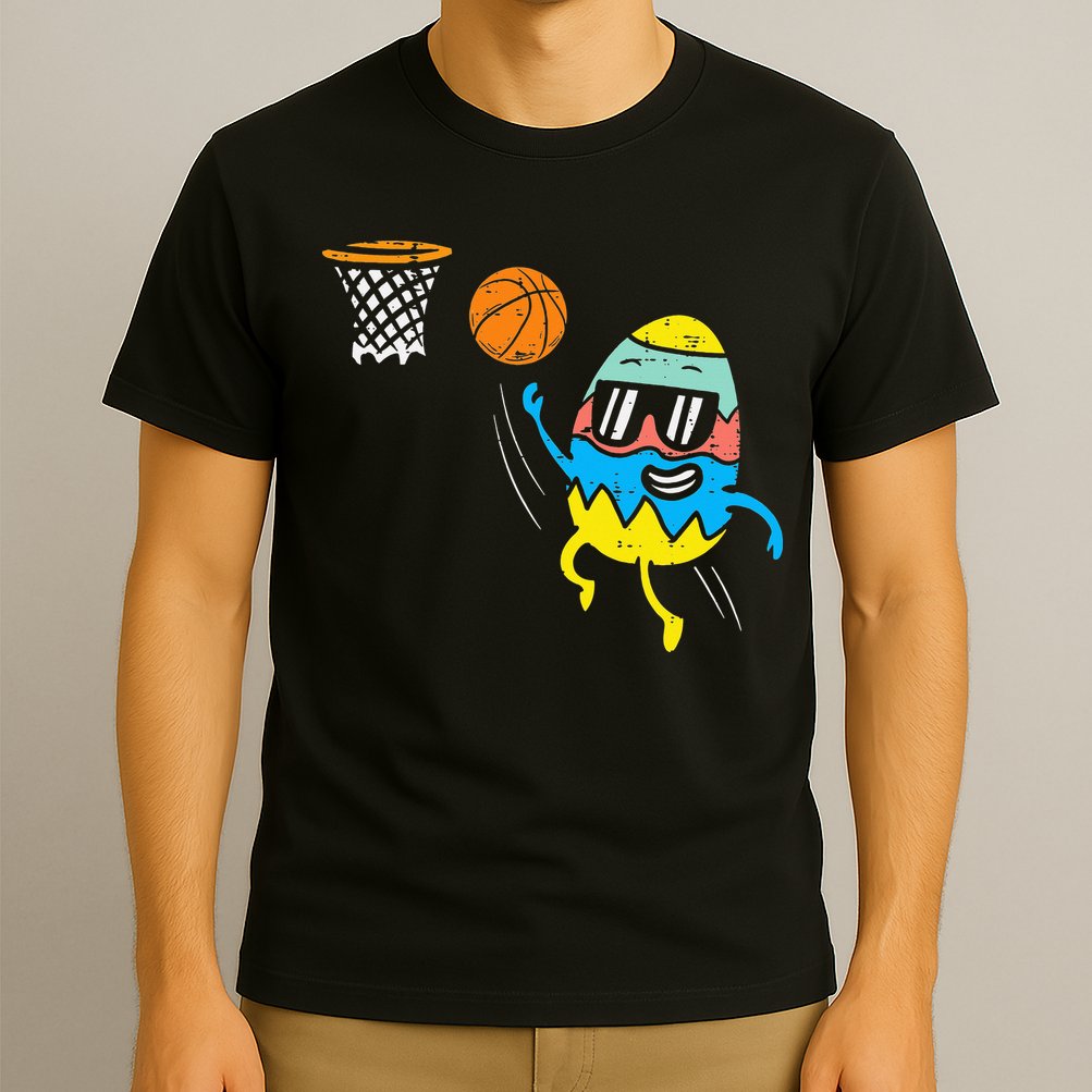 Easter Egg Playing Basketball Cute Sports T-Shirt