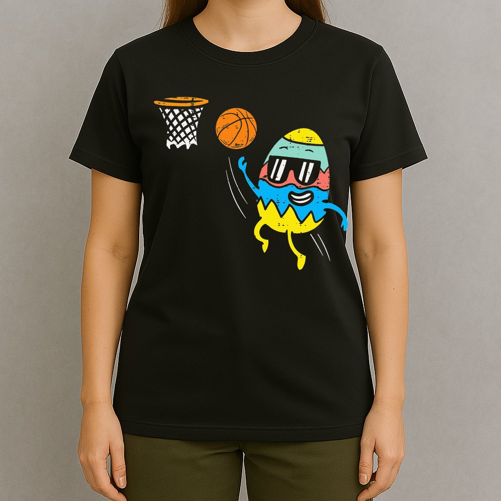 Easter Egg Playing Basketball Cute Sports T-Shirt