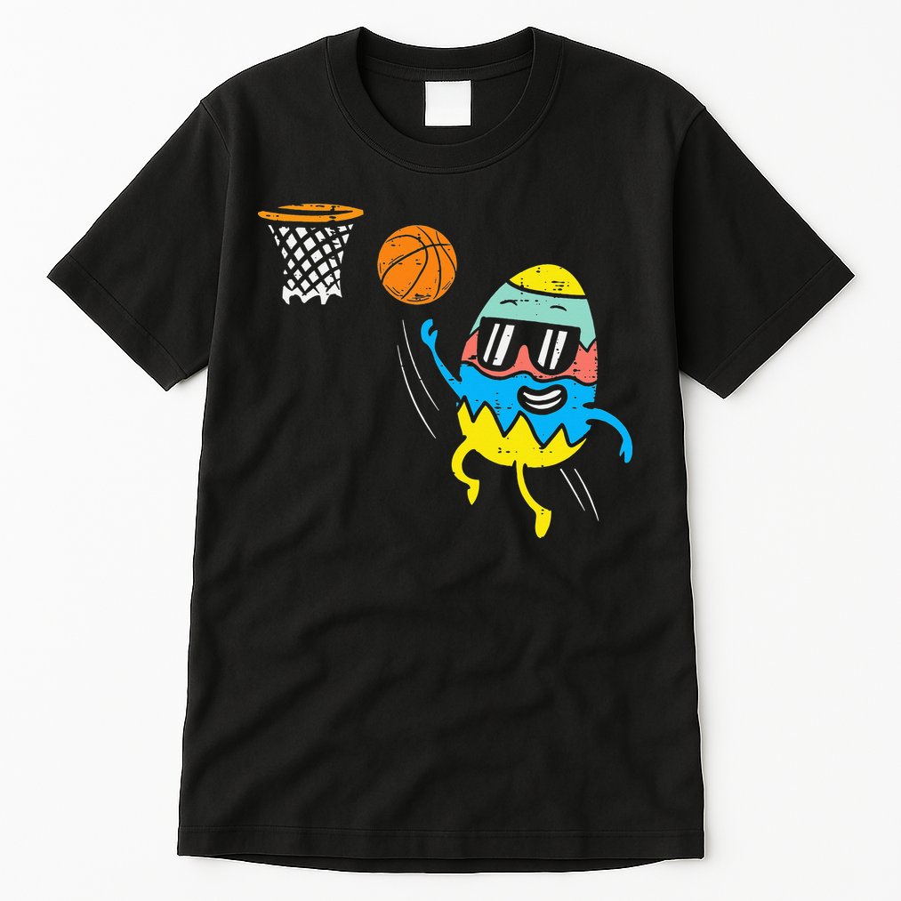 Easter Egg Playing Basketball Cute Sports Tall T-Shirt