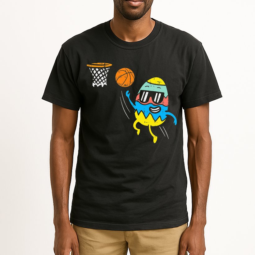Easter Egg Playing Basketball Cute Sports Tall T-Shirt