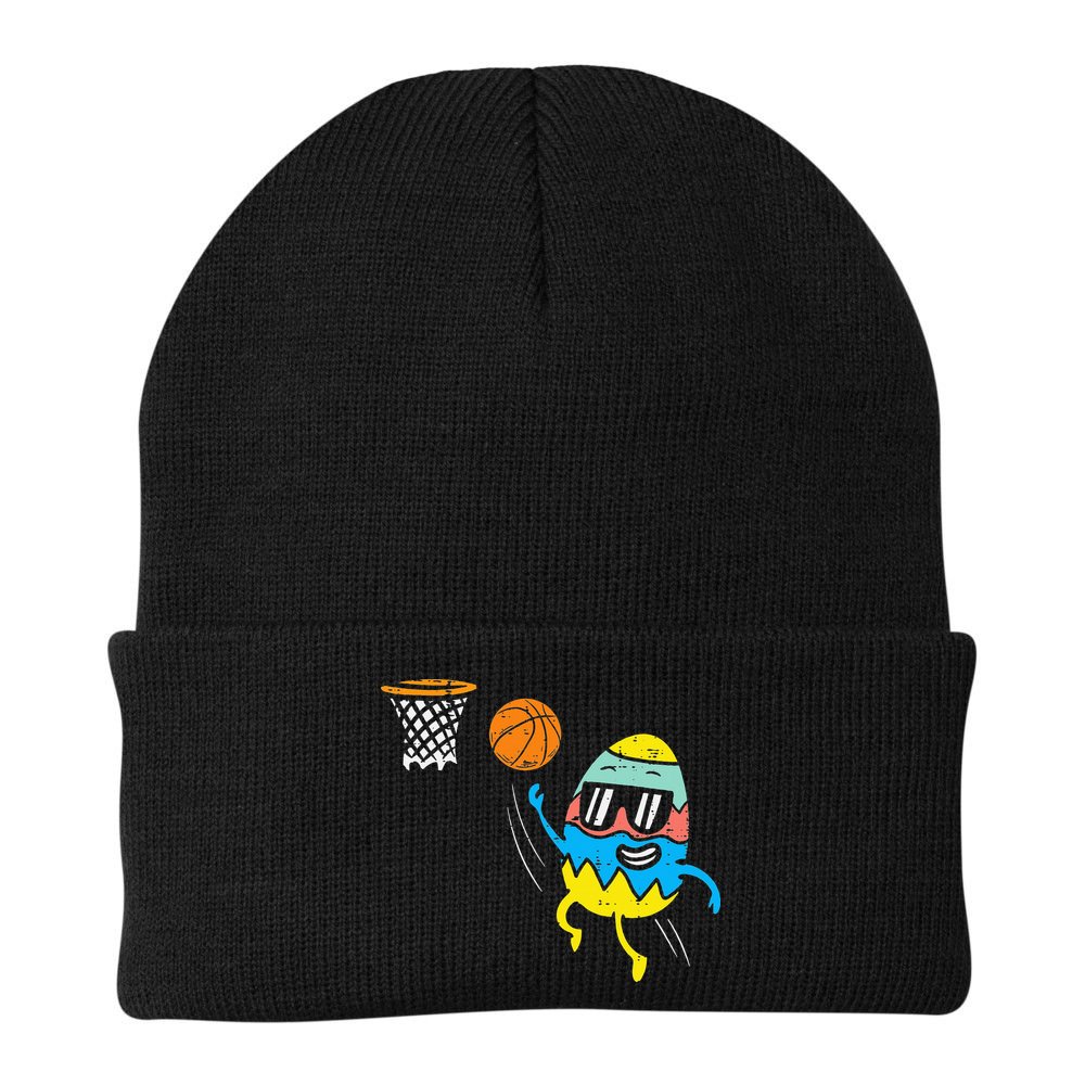 Easter Egg Playing Basketball Cute Sports Beanie