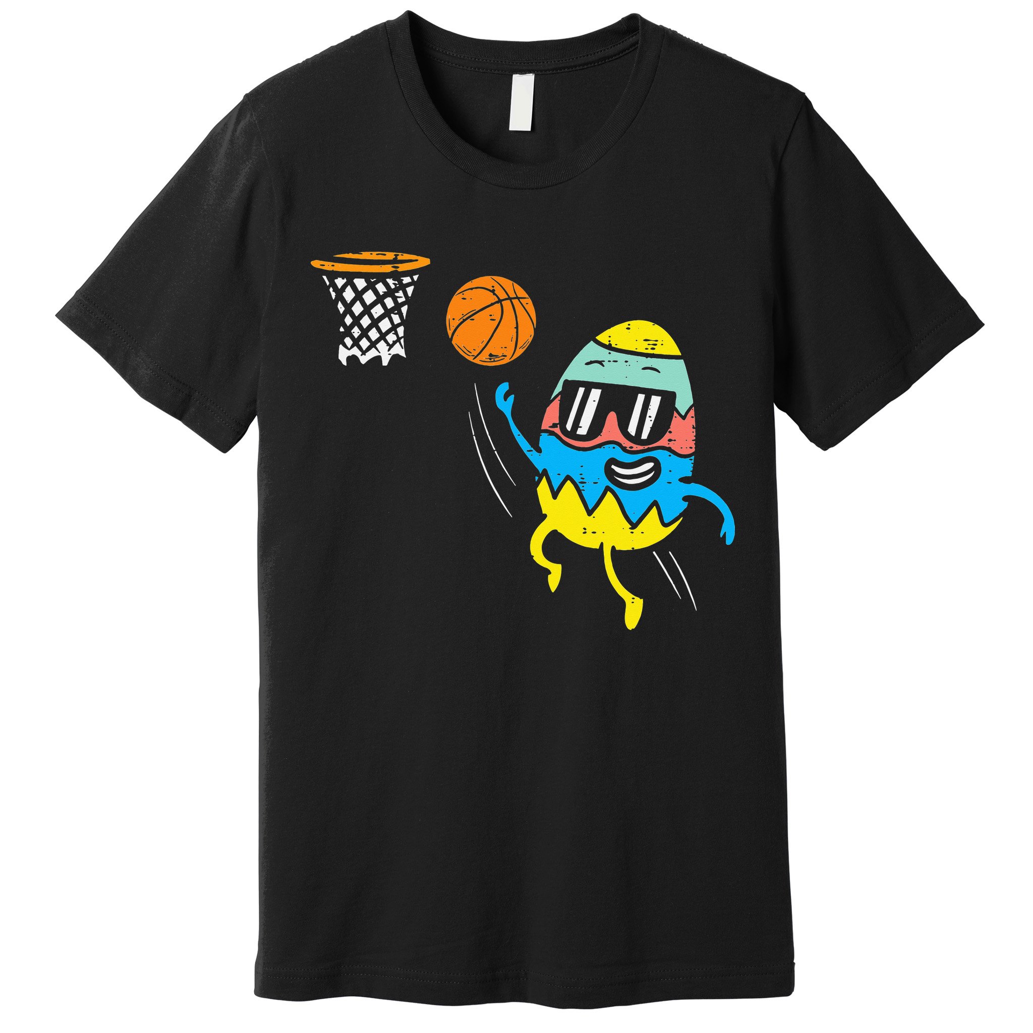 Easter Egg Playing Basketball Cute Sports Premium T-Shirt
