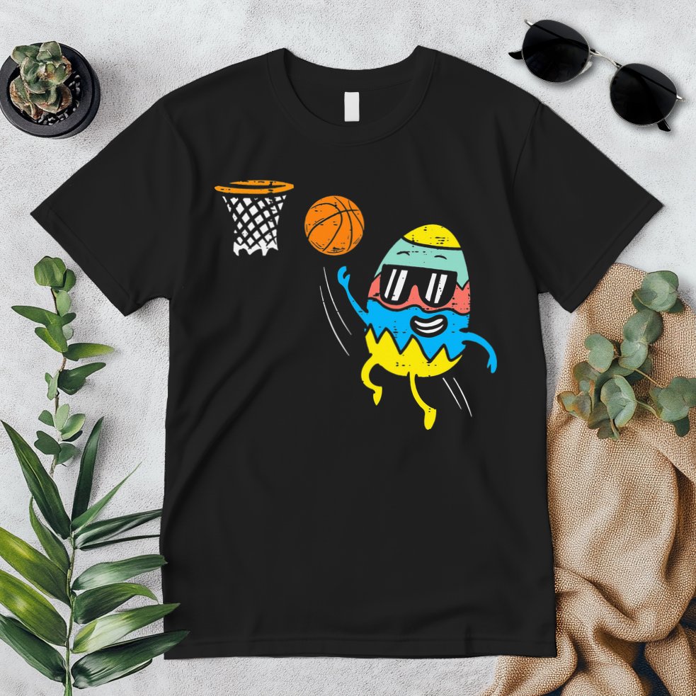 Easter Egg Playing Basketball Cute Sports Premium T-Shirt