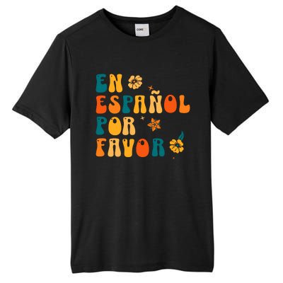 En EspañOl Por Favor Spanish Teacher Tall Fusion ChromaSoft Performance T-Shirt