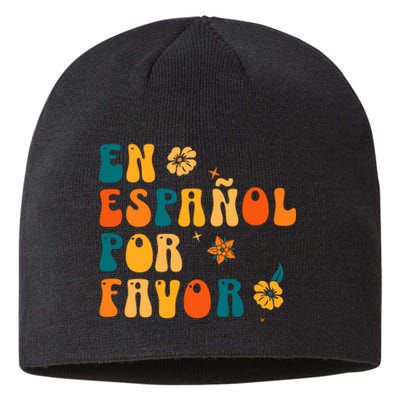 En EspañOl Por Favor Spanish Teacher Sustainable Beanie