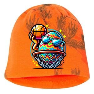 Easter Egg Playing Basketball Sports Kati - Camo Knit Beanie