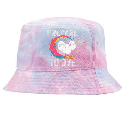 Easter Eggs PREPARE TO DYE Tie-Dyed Bucket Hat