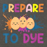 Easter Eggs PREPARE TO DYE Funny Easter Day Cotton Canvas Backpack