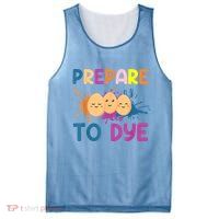 Easter Eggs PREPARE TO DYE Funny Easter Day Mesh Reversible Basketball Jersey Tank