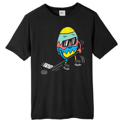 Easter Egg Playing Ice Hockey Cute Sports Tall Fusion ChromaSoft Performance T-Shirt