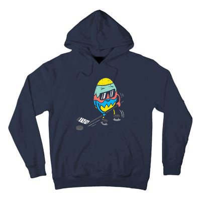 Easter Egg Playing Ice Hockey Cute Sports Tall Hoodie