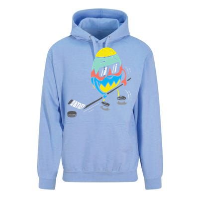 Easter Egg Playing Ice Hockey Cute Sports Unisex Surf Hoodie