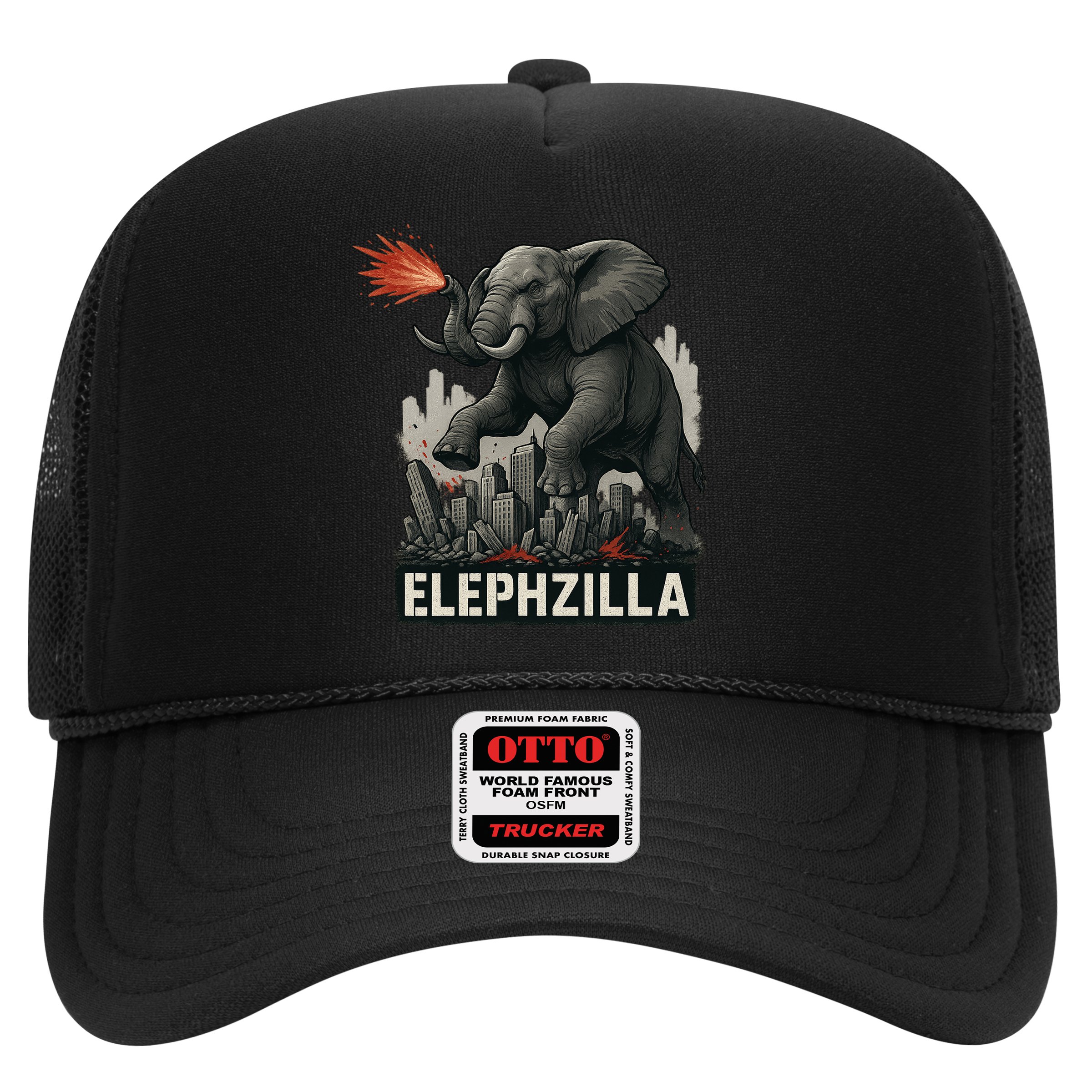 Elephent Elephzilla Parody In Action Hat