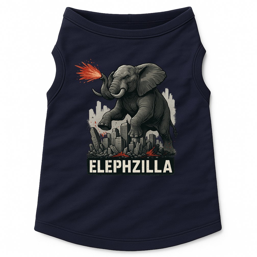 Elephent Elephzilla Parody In Action Doggie Tank