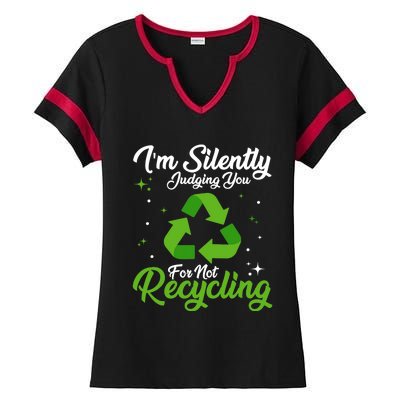 Ecologist Environmental Protection, Recycling Earth Day Ladies Halftime Notch Neck Tee