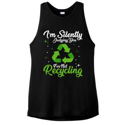 Ecologist Environmental Protection, Recycling Earth Day Ladies PosiCharge Tri-Blend Wicking Tank