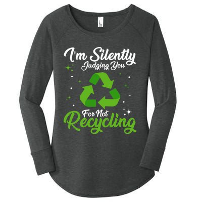 Ecologist Environmental Protection, Recycling Earth Day Women's Perfect Tri Tunic Long Sleeve Shirt