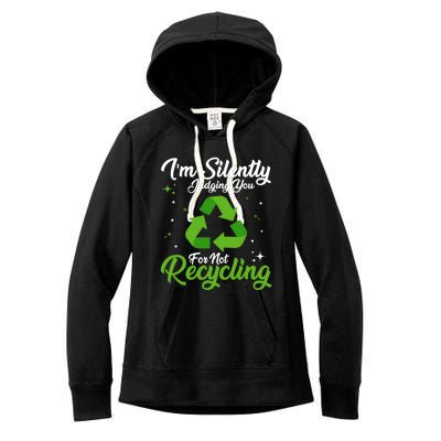 Ecologist Environmental Protection, Recycling Earth Day Women's Fleece Hoodie