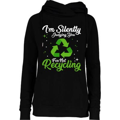 Ecologist Environmental Protection, Recycling Earth Day Womens Funnel Neck Pullover Hood