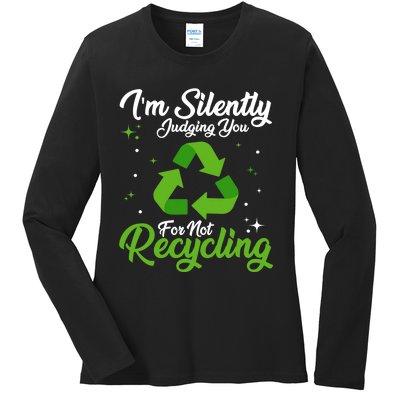 Ecologist Environmental Protection, Recycling Earth Day Ladies Long Sleeve Shirt