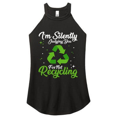 Ecologist Environmental Protection, Recycling Earth Day Women's Perfect Tri Rocker Tank