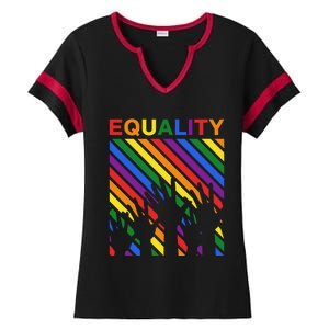 Equality Ladies Halftime Notch Neck Tee