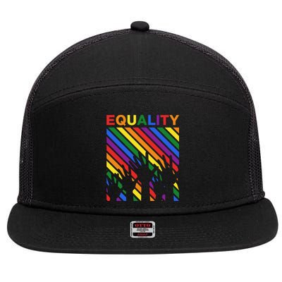 Equality 7 Panel Mesh Trucker Snapback Hat