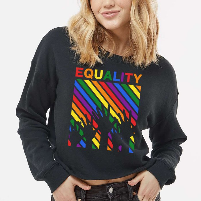 Equality Cropped Pullover Crew