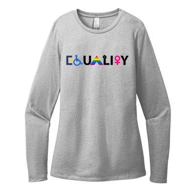 Equality Equal Rights Lgbtq Ally Unity Pride Feminist Gift Womens CVC Long Sleeve Shirt