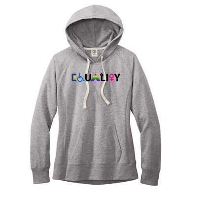 Equality Equal Rights Lgbtq Ally Unity Pride Feminist Gift Women's Fleece Hoodie