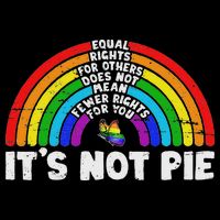 Equality Equal Rights For Others It's Not Pie Rainbow Lgbt Drawstring Bag