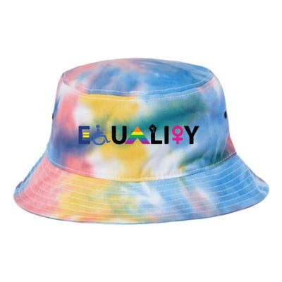 EQUALITY Equal Rights LGBTQ Ally Unity Pride Feminist Tie Dye Newport Bucket Hat