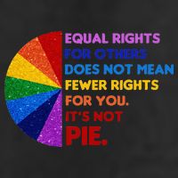 Equality Equal Rights For Others Its Not Pie Knit Cap Winter Beanie