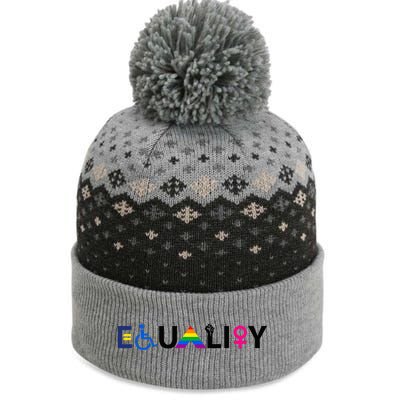 EQUALITY Equal Rights LGBTQ Ally Unity Pride Feminist The Baniff Cuffed Pom Beanie