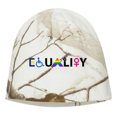 EQUALITY Equal Rights LGBTQ Ally Unity Pride Feminist Kati - Camo Knit Beanie