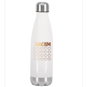 Eracism Erase Racism Antiracism Hu Rights Meaningful Gift Stainless Steel Insulated Water Bottle