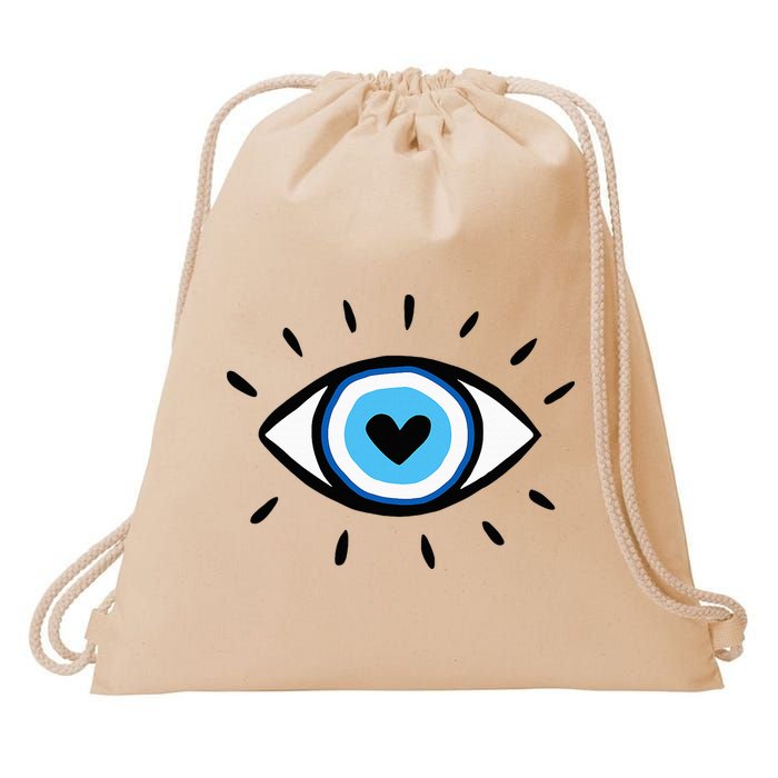 Evil Eye Spiritual Aesthetic Esoteric Mystical Themed Drawstring Bag