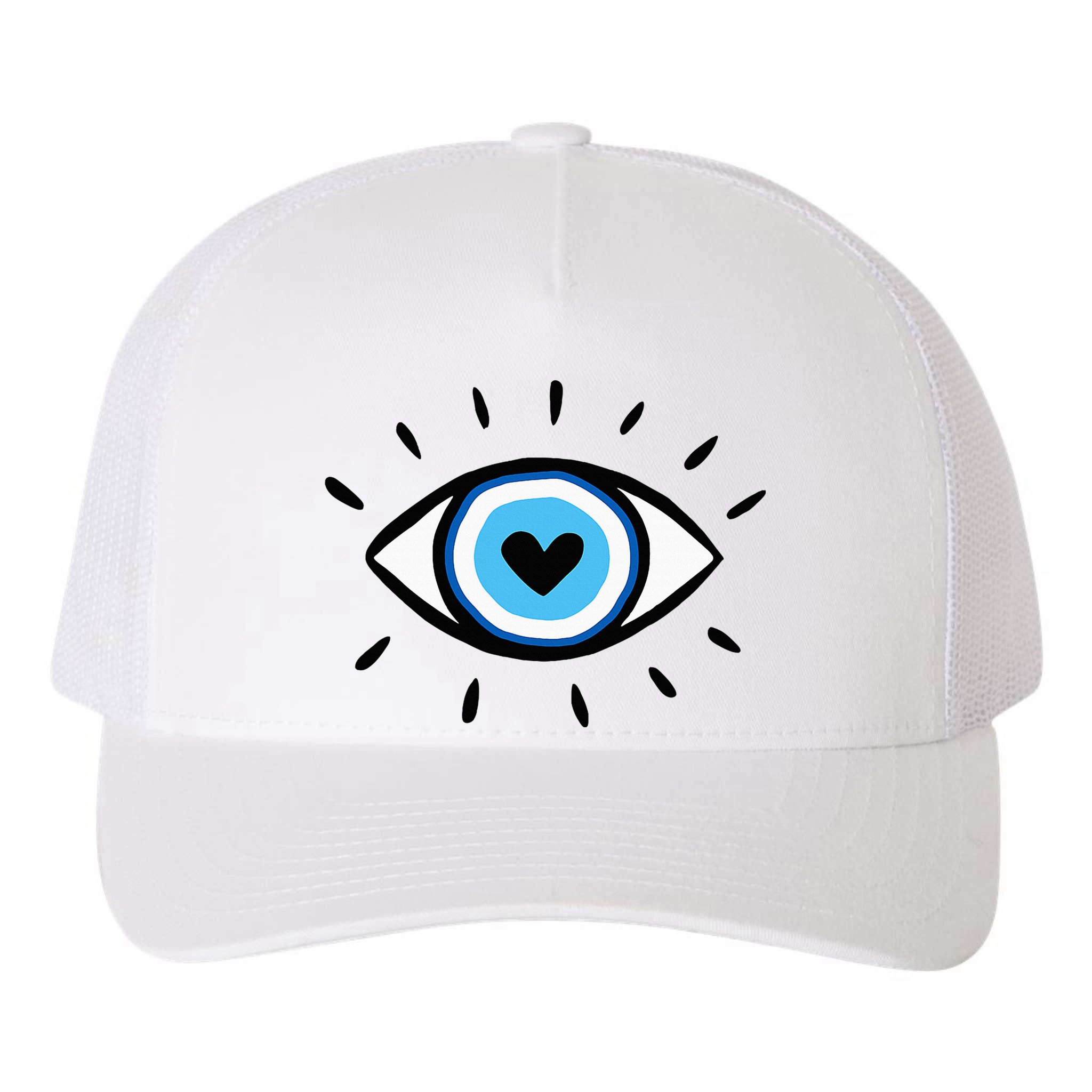 Evil Eye Spiritual Aesthetic Esoteric Mystical Themed Yupoong Adult 5-Panel Trucker Hat