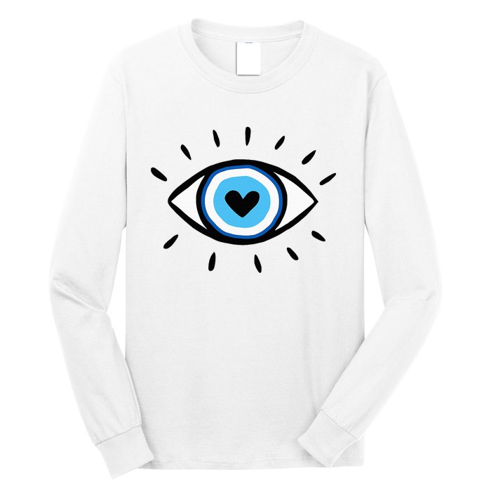 Evil Eye Spiritual Aesthetic Esoteric Mystical Themed Long Sleeve Shirt