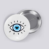 Evil Eye Spiritual Aesthetic Esoteric Mystical Themed Button