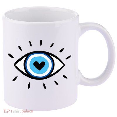 Evil Eye Spiritual Aesthetic Esoteric Mystical Themed 11oz C Handle Ceramic Mug