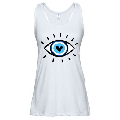 Evil Eye Spiritual Aesthetic Esoteric Mystical Themed Ladies Essential Flowy Tank