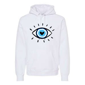 Evil Eye Spiritual Aesthetic Esoteric Mystical Themed Premium Hoodie