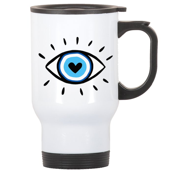 Evil Eye Spiritual Aesthetic Esoteric Mystical Themed Stainless Steel Travel Mug