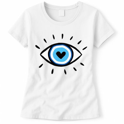 Evil Eye Spiritual Aesthetic Esoteric Mystical Themed Womens T-Shirt