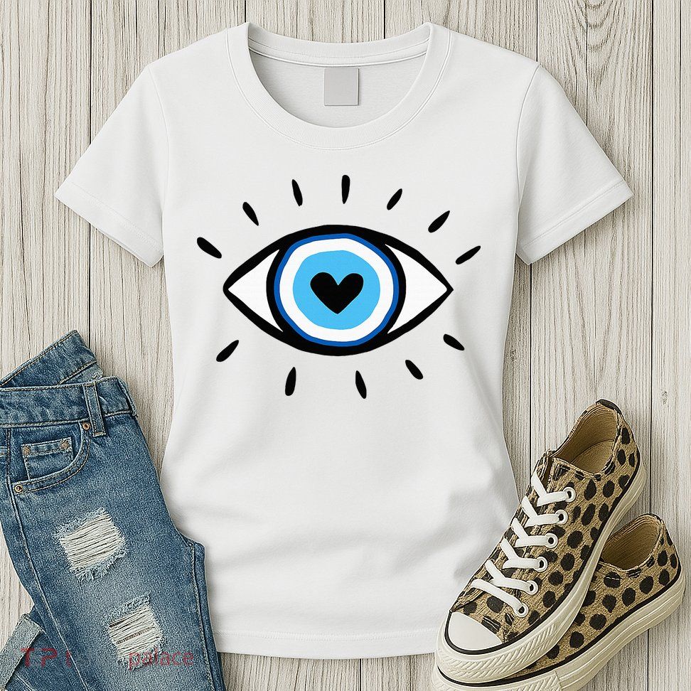 Evil Eye Spiritual Aesthetic Esoteric Mystical Themed Womens T-Shirt