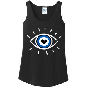 Evil Eye Spiritual Protection Esoteric Mystical Themed Ladies Essential Tank