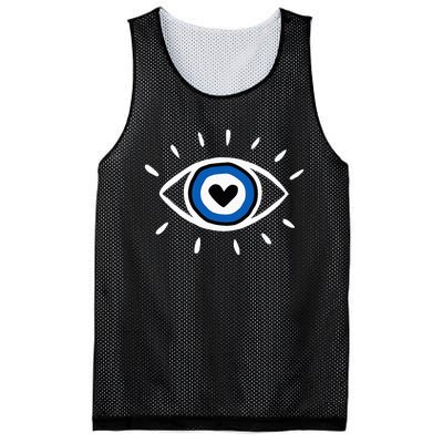 Evil Eye Spiritual Protection Esoteric Mystical Themed Mesh Reversible Basketball Jersey Tank