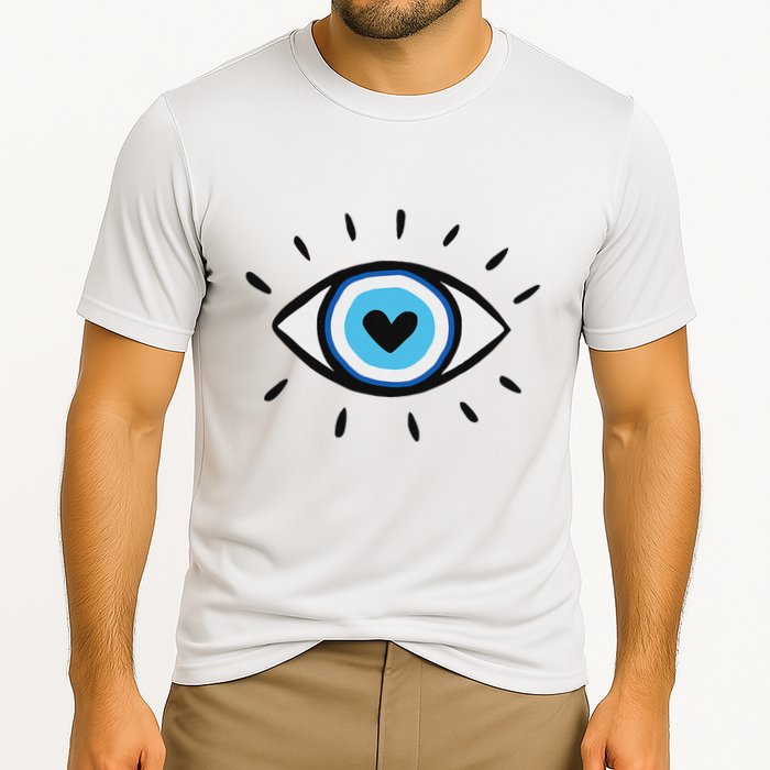 Evil Eye Spiritual Aesthetic Esoteric Mystical Themed Cooling Performance Crew T-Shirt