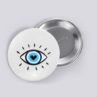 Evil Eye Spiritual Aesthetic Esoteric Mystical Themed Button